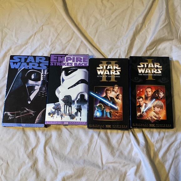 Star Wars Media Star Wars Vhs Tapes Poshmark
